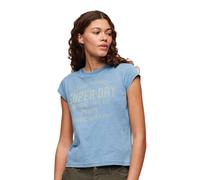 Superdry T-shirt à Manches Courtes Indigo Workwear Cap
