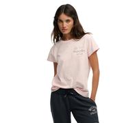 Superdry & Co Luxe Casual Classic T-shirt femme, rose, Taille L