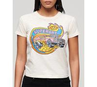 Superdry T-shirt à Manches Courtes Neon Motor Graphic Fitted