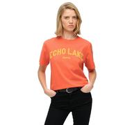 Superdry Outdoor Location Box Loose Short Sleeve T-shirt Orange XS Femme