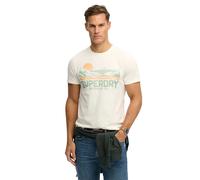 T-shirt hommes Superdry Outdoors Mountain Rlxd Tee Blanc EU L