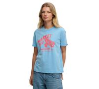 Superdry Roadside Trade Relaxed Short Sleeve T-shirt Bleu XL Femme