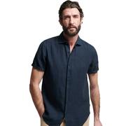 Chemise en lin décontractée Superdry Studios Bleu M
