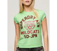 Superdry T-shirt à Manches Courtes Varsity Burnout Cap