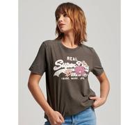 Superdry Vintage Vl Narrative Short Sleeve T-shirt Noir 2XS Femme