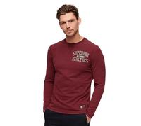 Superdry T-shirt manches longues Vintage Athletic Chest Rouge M Homme
