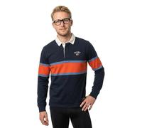 Polo rugby rayÃ© Superdry Vintage Athletic Bleu L