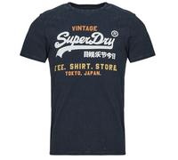 Superdry T-Shirt 'Cali' marine / curry / orange / blanc, Taille M
