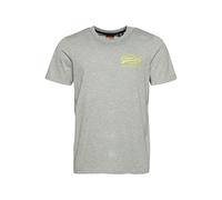Superdry Camiseta Bordada Chemise, Gris (Grey Marl), XL Homme