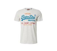 Superdry T-Shirt 'Cali' bleu / gris chiné / orange / rouge, Taille XL