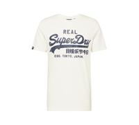Superdry T-Shirt 'Classic' écru / noir, Taille XXL