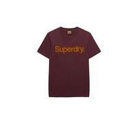 Superdry T-Shirt Classique Core Logo Shadow pour Homme, Bordeaux, XL