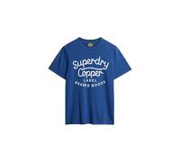 Superdry T-shirt Copper Label Script manches courtes logo Bleu 2XL Homme