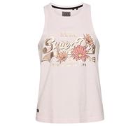 Superdry T- Shirt de Gilet Robe, Rose Pink Slub, 38 Femme