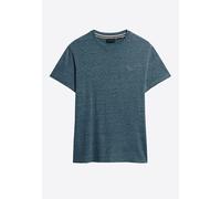 Superdry, T.Shirt Essential Logo EMB Tee, M1011245A, Alaskan Blue Marl, M, Man, Adulto
