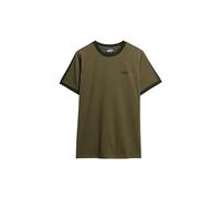 Superdry T-shirt Essential Retro pour homme avec logo, Vert nuit olive/Surplus Goods vert olive, XL