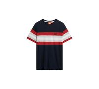 Superdry, T.Shirt Essential Stripe Tee, M1012209A, Eclipse Navy Chest Stripe, XXL, Homme