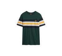 Superdry T-Shirt 'Essentials' marine / jaune / vert foncé / blanc chiné, Taille XXL