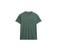 Superdry T-shirt essentiel délavé pour homme avec poche, Vert forêt délavé, M