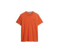 Superdry - T-Shirt Homme Slim avec Broderie Logo, Orange, Large
