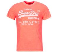 Superdry Vl Neon Relaxed Short Sleeve T-shirt Orange M Homme