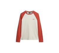 Superdry T-SHIRT MANCHES LONGUES ESSENTIAL BASEBALL (XL)