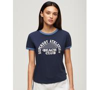 Superdry T-shirt marine / or rose / blanc, Taille XXL