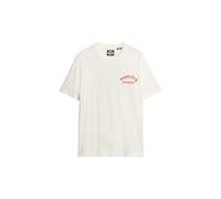 Superdry, T.Shirt Neo TRAD Tattoo Loose Tee, M1012130A, Bone White, M, Man, Adulto