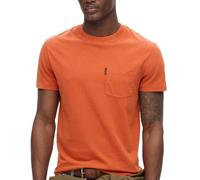 T-shirt dÃ©lavÃ© Ã poche Superdry Essential Orange XL
