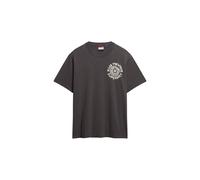 Superdry T-Shirt 'Outdoor Narrative' brun foncé / blanc, Taille XXL