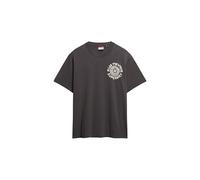 Superdry, T.Shirt Outdoor Narrative Loose Tee, M1012107A, Bison Black, 2XL, Man, Adulto
