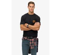 Superdry T-Shirt 'The Merchant Store' marine / orange, Taille M