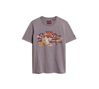 Superdry T-shirt 'Tokyo' beige clair / gris / vert clair / orange, Taille XL