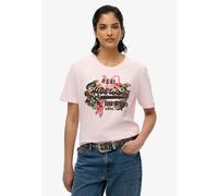 Superdry Vl Tokyo Relaxed Short Sleeve T-shirt Rose L Femme