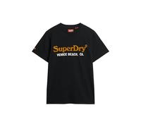 Superdry T-shirt Venue Duo avec logo pour homme, Noir chiné, XL