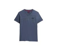 Superdry T-Shirt Vintage avec Logo EMB Vee pour Homme, Bleu Marine., S