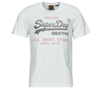 Superdry T-shirt Vl Heritage Relaxed manches courtes coupe décontractée Homme Blanc L