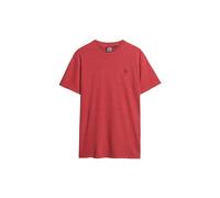 Superdry T-shirt vintage texturé pour homme en coton bio rouge piment XXL, Rouge piment, XXL