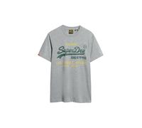 Superdry, T.Shirt VL Classic Relaxed Tee, M1012203A, Flint Grey Grit, XXL, Homme