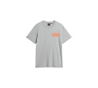 Superdry, T.Shirt VL Embroidered Relaxed Tee, M1012207A, Mid Grey Marl, M, Man, Adulto