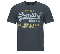 Superdry T-shirt Vl Heritage Relaxed – manches courtes – Bleu 2XL Homme