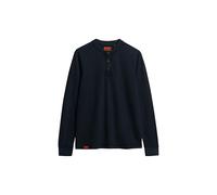 Superdry T-shirt manches longues Grandad vintage texturé Bleu S Homme