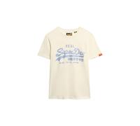 Superdry Tee Shirt VL Rhinestone Slim nly Dusty White M