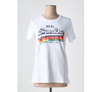 superdry tee-shirts et débardeurs femme de couleur blanc 36