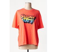 superdry tee-shirts et débardeurs femme de couleur orange 38