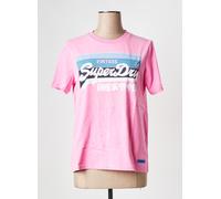 superdry tee-shirts et débardeurs femme de couleur rose 36