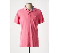 Superdry Vintage Destroyed Short Sleeve Polo Rose S Homme