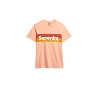 Superdry Terrain Logo Stripe Relxed Short Sleeve T-shirt Rose L Homme
