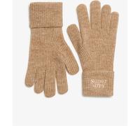 Superdry Toasted Coconut Brown Soft Rib Knit Gloves