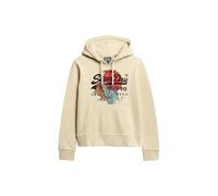 Superdry Tokyo VL Graphic Hoodie Maillot de survêtement, Mousse de marée Verte, 36 Femme